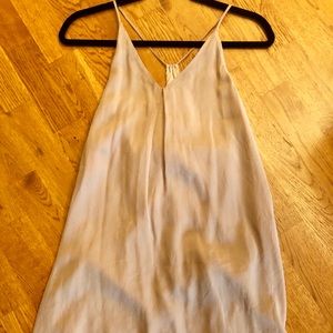 Alice & Olivia Nude Mini Silk Shift Dress